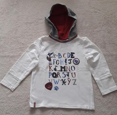 Pull blanc à capuche - Sergent Major - Taille 104 (4 ans), Kinderen en Baby's, Kinderkleding | Maat 104, Zo goed als nieuw, Jongen