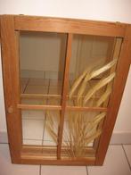 Superbe décoration murale en pin massif + verre., Maison & Meubles, Enlèvement, Neuf
