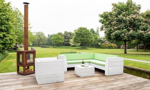 Loungehoek Elba met kussens, Jardin & Terrasse, Ensembles de jardin, Neuf, Banque, Enlèvement ou Envoi