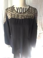 zwart kleed met goud bovenaan maat M, Kleding | Dames, Jurken, Ophalen of Verzenden, Maat 38/40 (M), Zwart