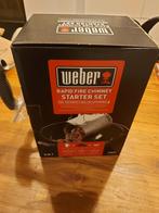 Weber starter set houtskool/briketten, Nieuw, Ophalen