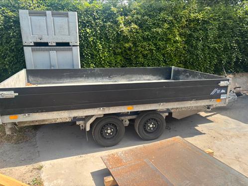 Saris havy duty zwart 3,5T 1 jaar oud kipper, Auto diversen, Aanhangers en Bagagewagens, Zo goed als nieuw, Ophalen