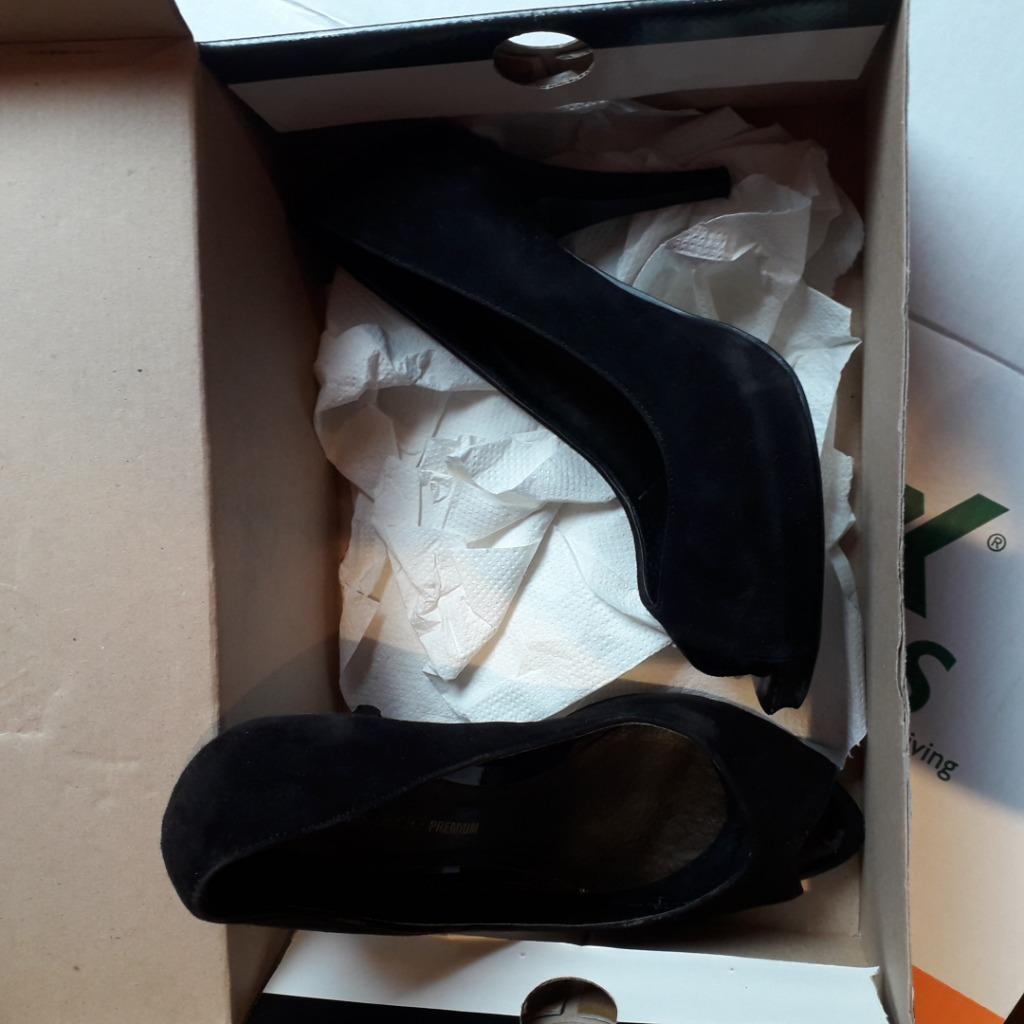 schoenen 38, Schoenen met lage hakken, Verzenden, Zwart, Gedragen