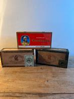 Lot de 3 boîtes en bois pour cigares et cigarillos COGETAMA, Enlèvement, Utilisé, Boite à tabac ou Emballage