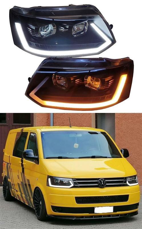 Koplampen met Lightbar dagrijverlichting voor VW T5 09-15, Autos : Pièces & Accessoires, Éclairage, Neuf, Envoi