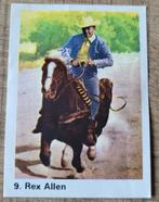 Oud verzamelprentje: Rex Allen (Milou Bubble Gum), Verzamelen, Ophalen of Verzenden, Zo goed als nieuw, Tv, Foto of Kaart