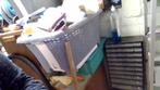 4 houten stoelen en houten kist moeten weg, Ophalen, Gebruikt, Bruin, Vier