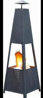 Edco metalen vuurkorf 100 cm hoog - bovenstuk 30x30x55cm, Tuin en Terras, Ophalen of Verzenden, Nieuw, Vuurkorf