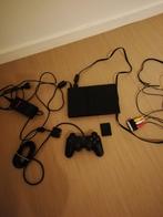 Playstation 2 console, Games en Spelcomputers, Spelcomputers | Sony PlayStation 2, Ophalen, Gebruikt, Zwart, Met geheugenkaart