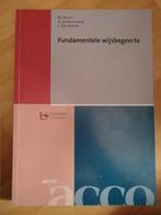 Fundamentele wijsbegeerte, Livres, Philosophie, Enlèvement ou Envoi, Utilisé, Philosophie de la culture, Guido Van Heeswijck