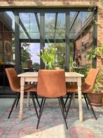 Table à manger de style champêtre pour 4 personnes - table e, Comme neuf, 100 à 150 cm, Landelijke stijl, rustieke stijl, Farmhouse