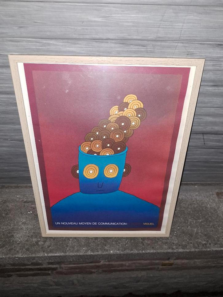 lithographie de jean michel folon, Antiquités & Art, Art | Lithographies & Sérigraphies, Enlèvement ou Envoi