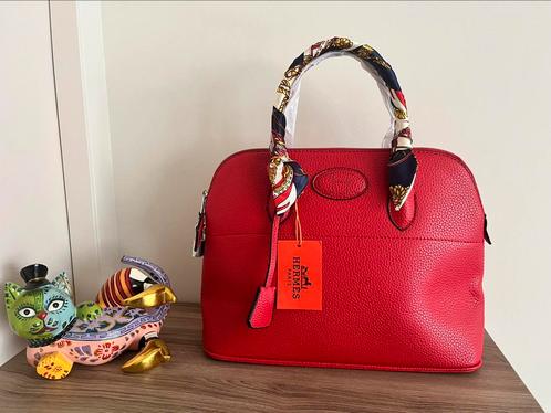 Collectible BOLIDE 31 HERMES Handbag with Scarf Tassen