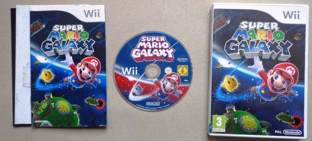 Super Mario Galaxy voor de Nintendo Wii Compleet, Ophalen of Verzenden, Zo goed als nieuw