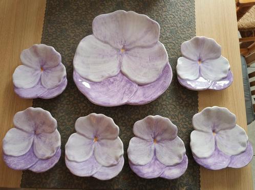 Vintage orchideeën borden Ernestine Cannon, Antiek en Kunst, Antiek | Keramiek en Aardewerk, Ophalen