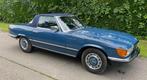 Mercedes 280SL - 1981, Auto's, Achterwielaandrijving, Cabriolet, Blauw, Leder en Stof