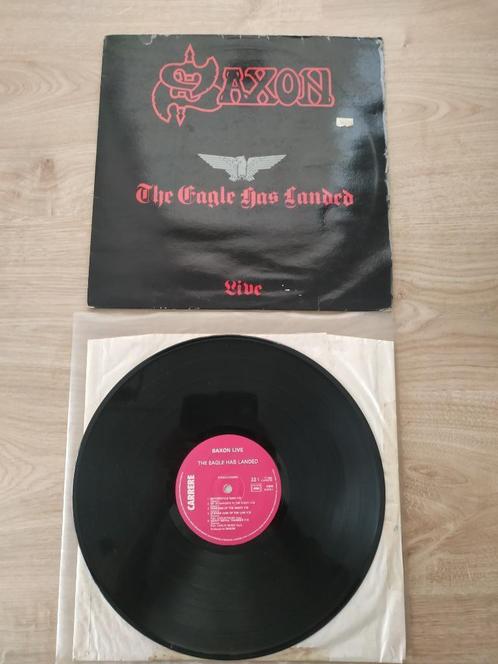 SAXON THE EAGLE IS LIVE OP LP GELAND, Cd's en Dvd's, Vinyl | Rock, Gebruikt, Verzenden