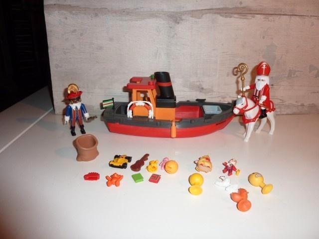Stoomboot van sinterklaas sint en zwarte piet 5206, Kinderen en Baby's, Speelgoed | Playmobil, Zo goed als nieuw, Complete set