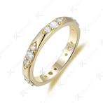 Nieuwe ring, 0,6 karaat, Handtassen en Accessoires, Ringen, Verzenden, Nieuw, 17 tot 18, Met edelsteen