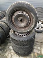 205-55-16 91H Ford Volvo Winterbanden Set Velgen Steek 5 x 1, Auto-onderdelen, Banden en Velgen, Gebruikt, 16 inch, Banden en Velgen