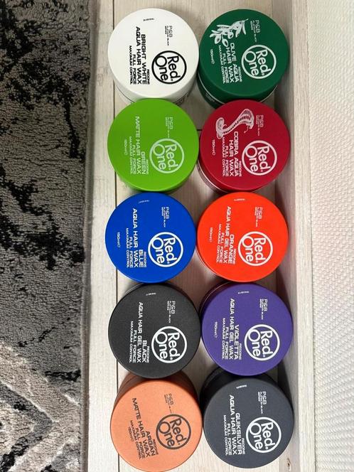 10x red one wax alle kleuren, Handtassen en Accessoires, Uiterlijk | Haarverzorging, Nieuw, Gel, Wax, Haarlak of Mousse, Ophalen of Verzenden
