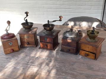 oude koffiemolens beschikbaar voor biedingen