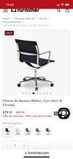 Chaise de bureau en cuir, Maison & Meubles, Chaises de bureau, Chaise de bureau, Neuf