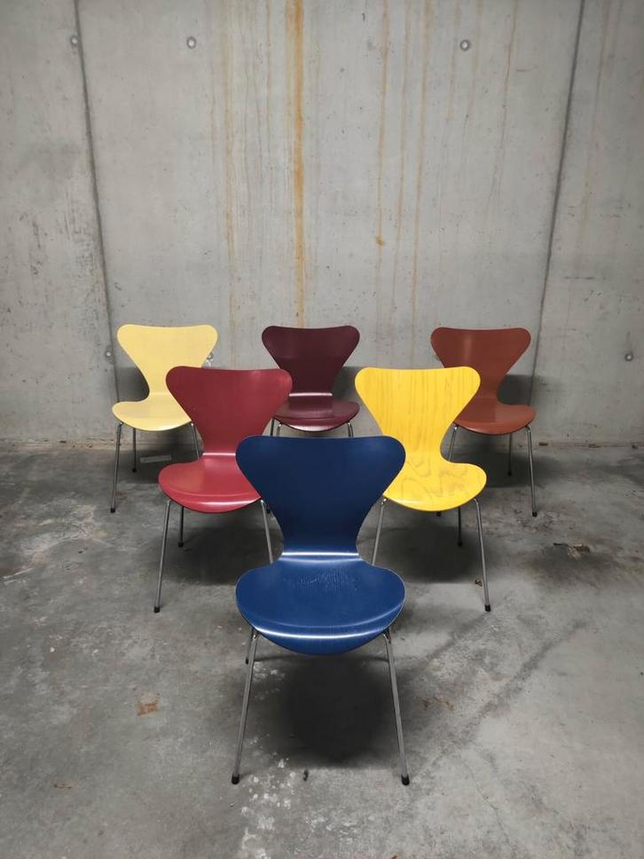 Vintage Fritz Hansen Vlinderstoelen (price per piece!), Maison & Meubles, Chaises, Enlèvement
