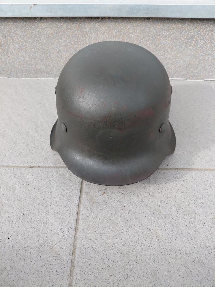 Duitse helm M42 ND WO2., Doe-het-zelf en Bouw, Dakpannen en Dakbedekking, Ophalen of Verzenden