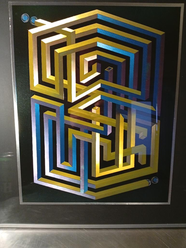 OP ART 3D-schilderij „Bubble Machine” — Larry EVANS SPACE, Ophalen