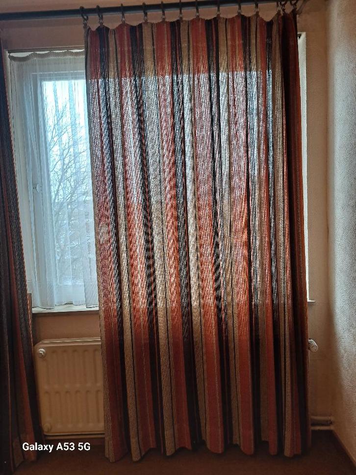 2  très grandesTentures vintage, année 70, Maison & Meubles, Ameublement | Rideaux & Stores à lamelles, Utilisé, Enlèvement