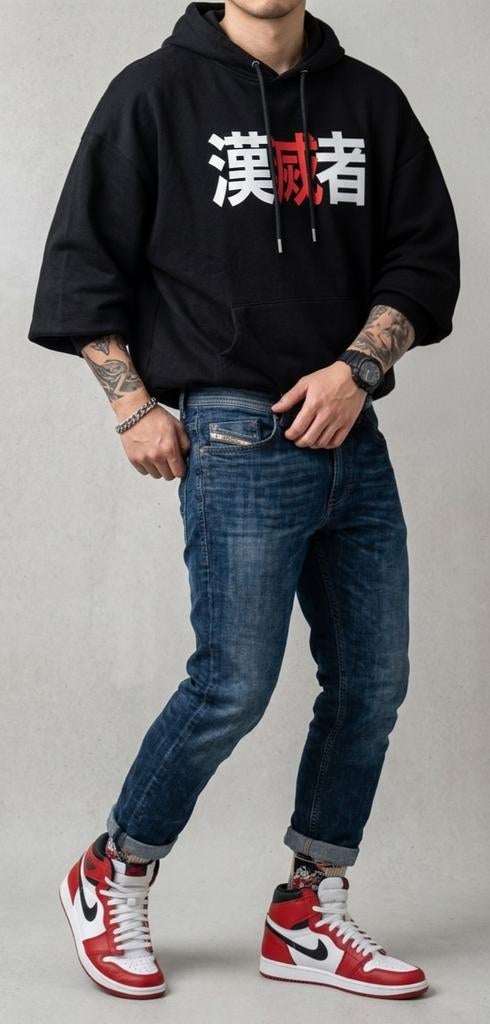 Authentique jean Diesel Taille M QR Code très bon état, Diesel, Comme neuf, Bleu, Taille 48/50 (M)