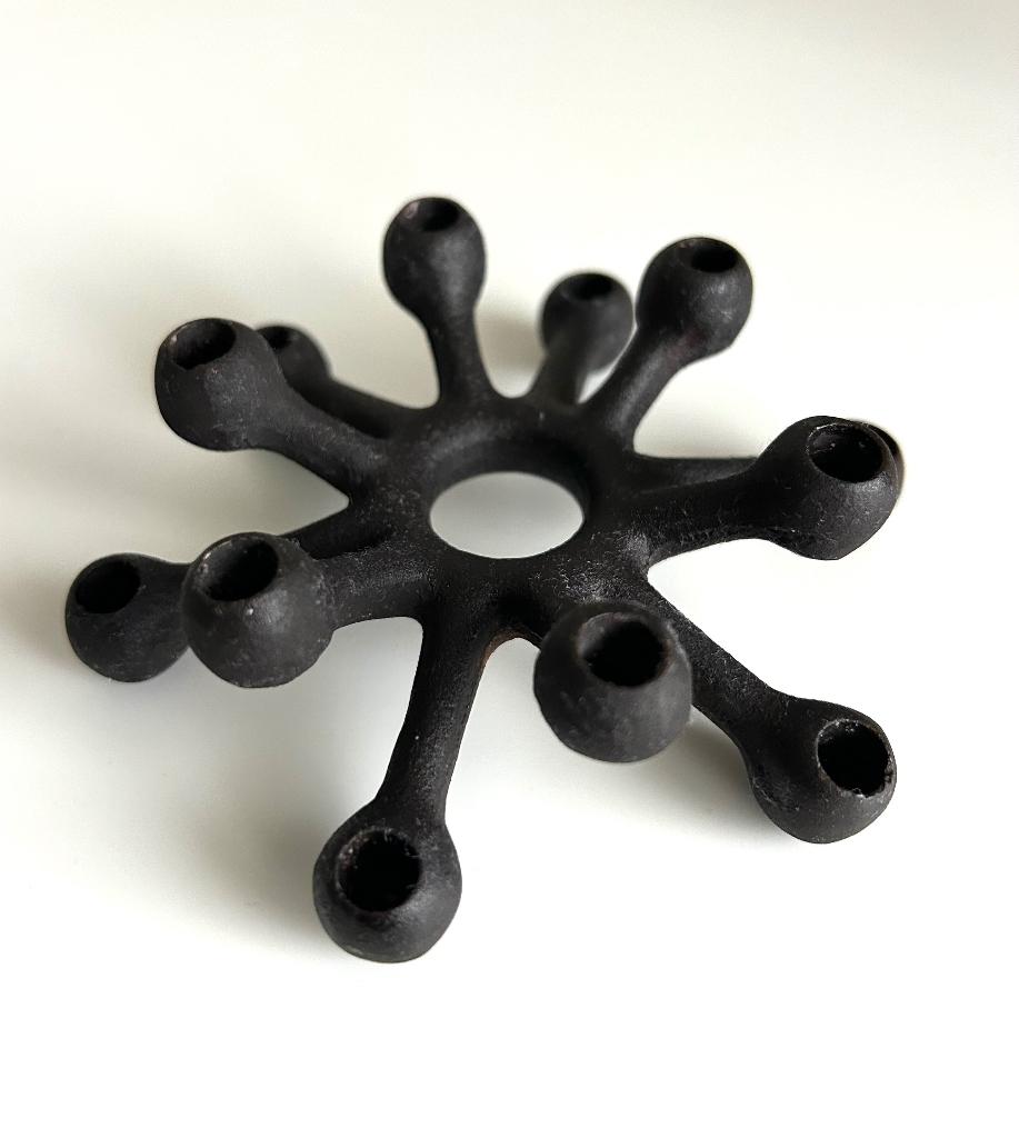 Deens Design Dansk Designs Denmark kandelaar gietijzer, Ophalen of Verzenden, Kandelaar