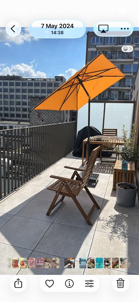 Parasol set – Lugo + Rome + Rhino, Tuin en Terras, Parasols, Ophalen, Gebruikt, Overige typen, Verstelbaar