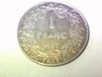1 franc 1911 albert  rois des belges, Ophalen, Zilver, Losse munt, Zilver