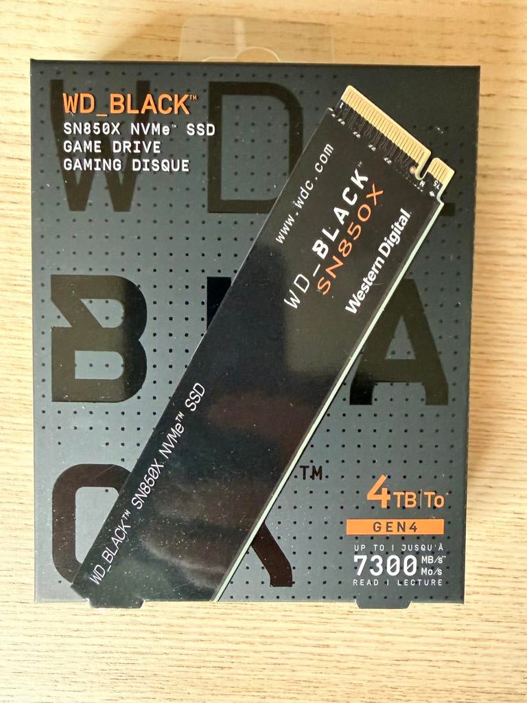 WD Black SN850X NVMe 4 TB SSD Nieuw sealed., Informatique & Logiciels, Disques durs, Enlèvement ou Envoi, Neuf, SSD