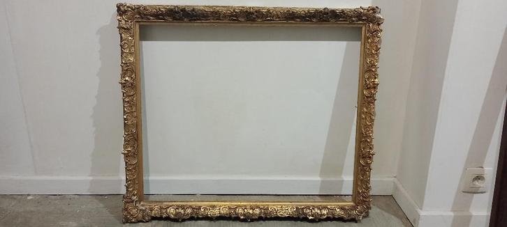 Cadre ancien doré de style Louis XV–Format 20F(73x60 cm),c57, Maison & Meubles, Accessoires pour la Maison | Cadres, Utilisé, Bois