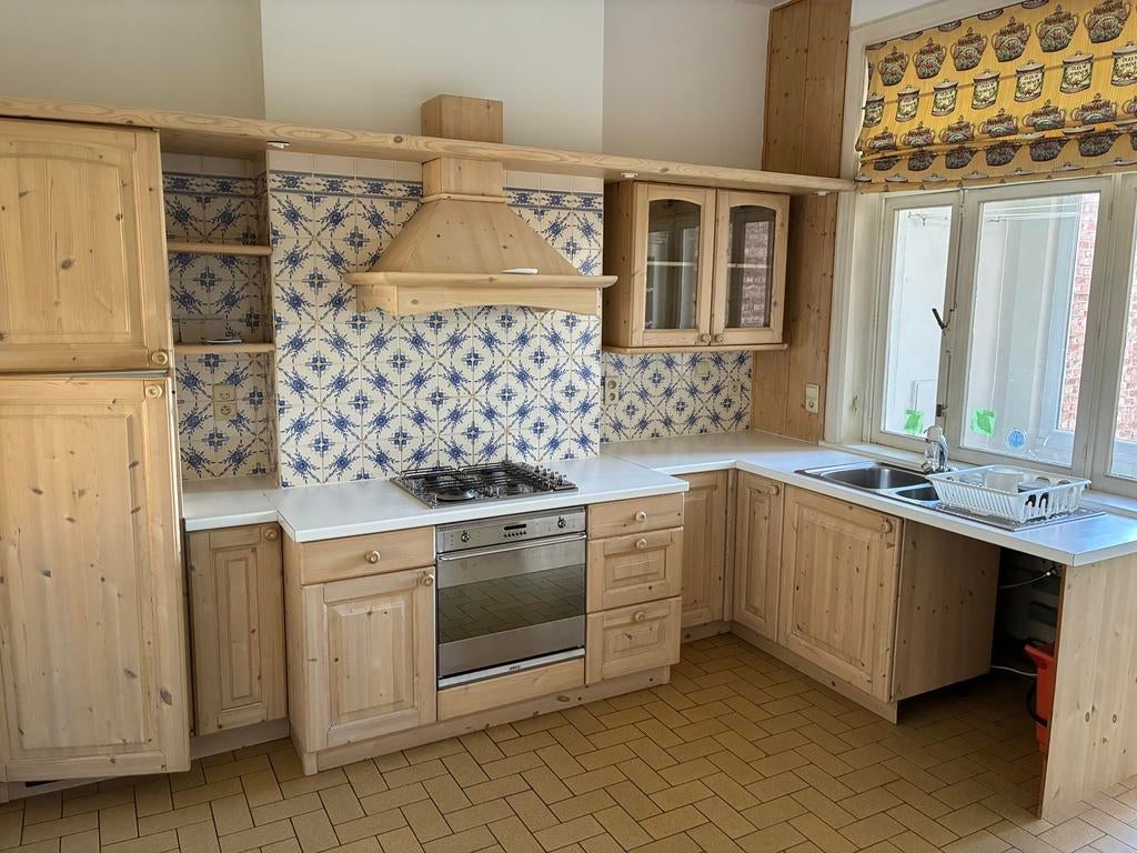 Cuisine en bois massif, Maison & Meubles, Autres couleurs, Bois, Enlèvement, Utilisé