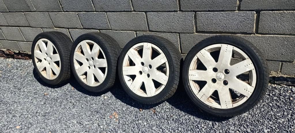 Ensemble de jantes 16" en aluminium Citroen C2 VTS, Autos : Pièces & Accessoires, Enlèvement, Pneus hiver, Jante(s)