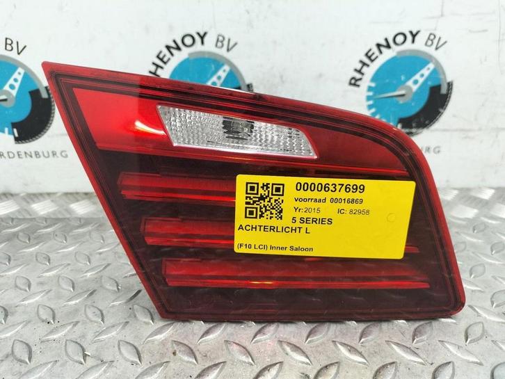 BMW 5 SERIES F10LCI 530d High Executive  ACHTERLICHT L 2015, Auto-onderdelen, Verlichting, Gebruikt, ARN erkend, Stiba lid, Erkend duurzaam