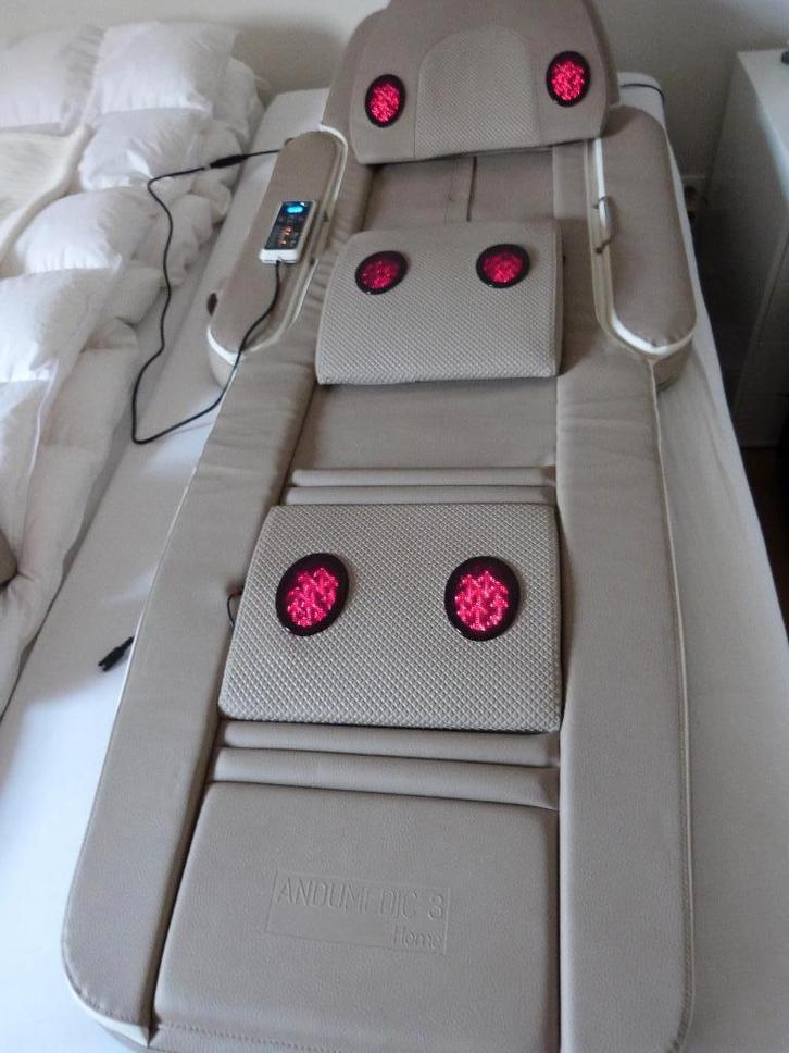 HHP Andullatie massagebed met  infrarood Fybro, Sports & Fitness, Produits de massage, Comme neuf, Chaise de massage ou Coussin