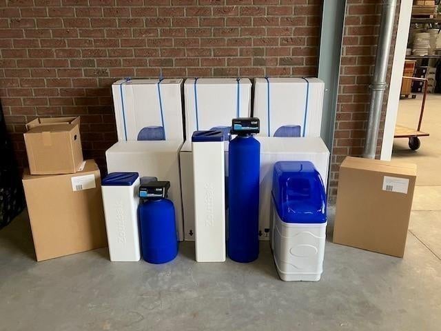 026. NWF waterontharder combi duo, Elektronische apparatuur, Waterontharders, Ophalen, Nieuw, Waterontharder met zout