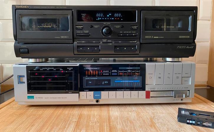 Technics dubbele cassettedeck, Audio, Tv en Foto, Cassettedecks, Ophalen