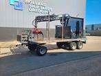 Aanhanger met hiab 15t kraan rotator bomen klem kraanwagen., Enlèvement, Grue