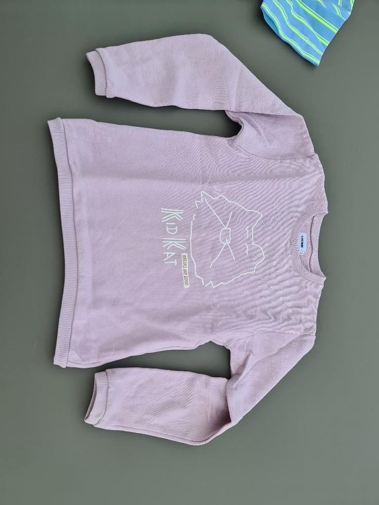 Lila pull, trui met Kid Kat, Filou & Friends, 140, Enfants & Bébés, Vêtements enfant | Taille 140, Enlèvement, Comme neuf