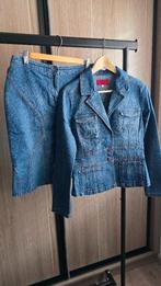 Jeans vest met rok, Kleding | Dames, Ophalen, Zo goed als nieuw, Maat 36 (S), Blauw