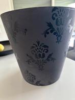 Zwart bloempot binnen of buiten 25cm, Tuin en Terras, Ophalen, Rond, Binnen, Zo goed als nieuw