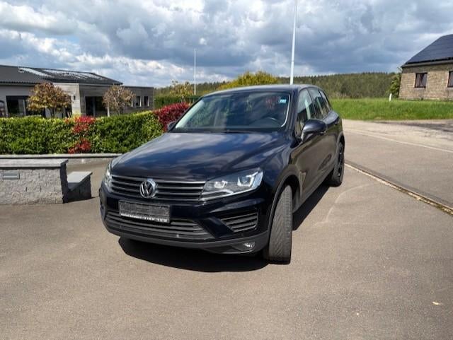 VW Touareg V6, Auto's, Volkswagen, Automaat, Zwart, Leder, Particulier