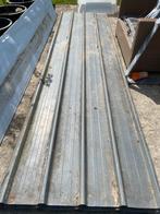 Dakplaten, Doe-het-zelf en Bouw, Dakpannen en Dakbedekking, Gebruikt, 15 m² of meer, Metaal, Grijs