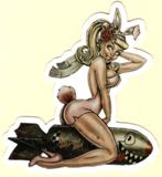 Pin Up Girl sticker #168, Verzamelen, Verzenden, Nieuw